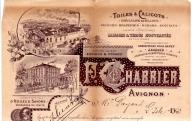 Toiles et calicots, lainages et tissus F. Chabrier à Avignon, 1896