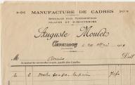 Manufacture de cadres Auguste Moulet à Cavaillon, 1924.
