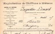 Exploitation de chiffons et métaux Augustin Léonard à Cavaillon, 1905