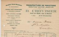 Manufacture de miroiterie D. Crovisier à Avignon, 1923.