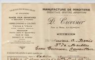 Manufacture de miroiterie D. Crovisier à Avignon, 1923.