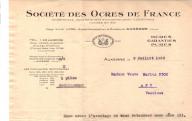 Société des Ocres de France, Auxerre, 1935