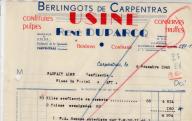Conserverie et fabrique de berlingots René Duparcq à Carpentras, 1945
