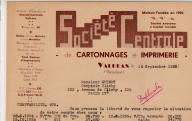 Société centrale de cartonnages et imprimerie à Valréas, 1955.