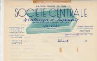 Société centrale de cartonnages et imprimerie à Valréas, 19??.