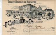 Grands magasins de nouveautés F. Chabrier et Cie à Avignon, 1909.